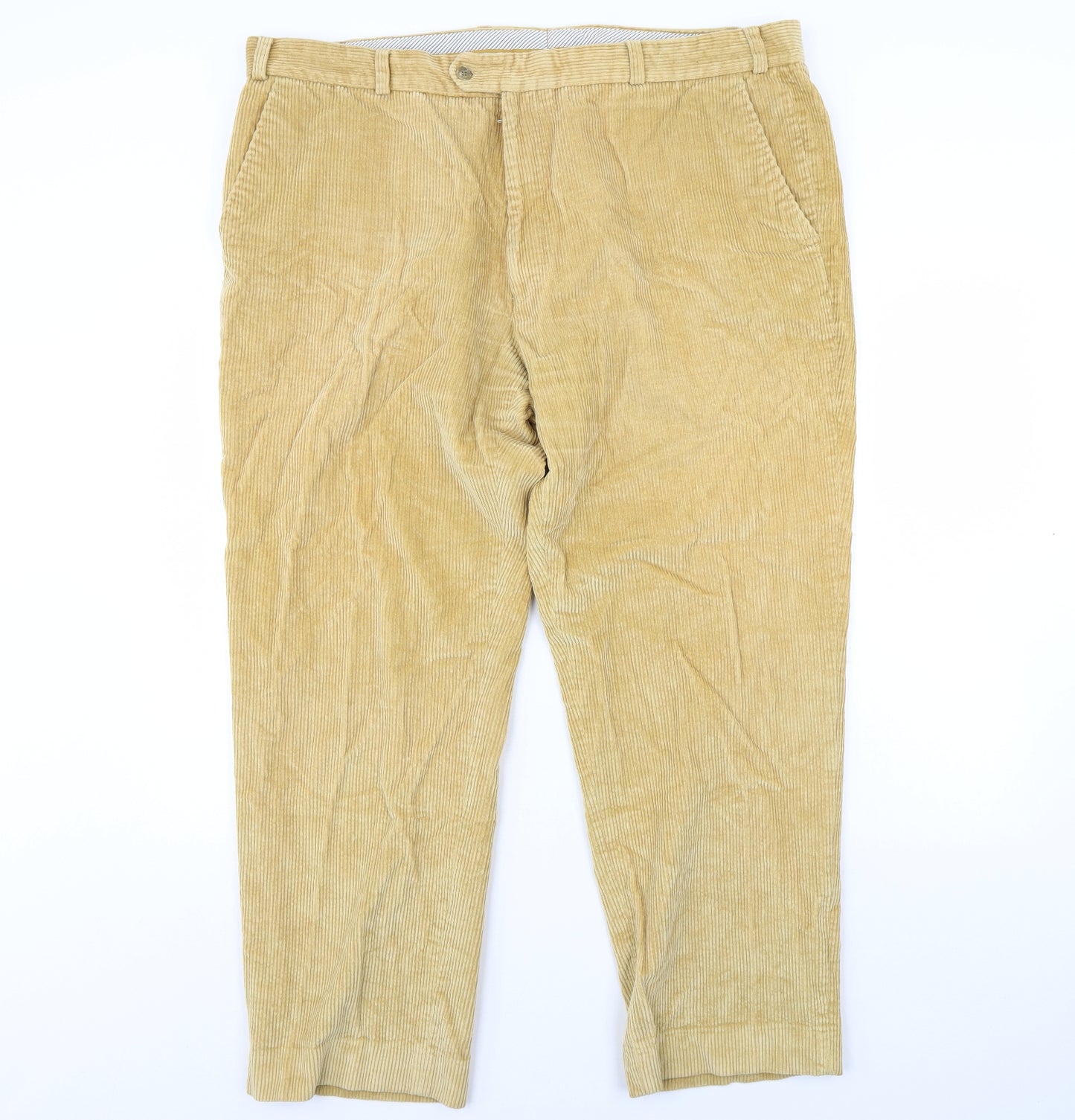 Gurteen Mens Yellow  Corduroy Trousers  Size 44 in L28 in