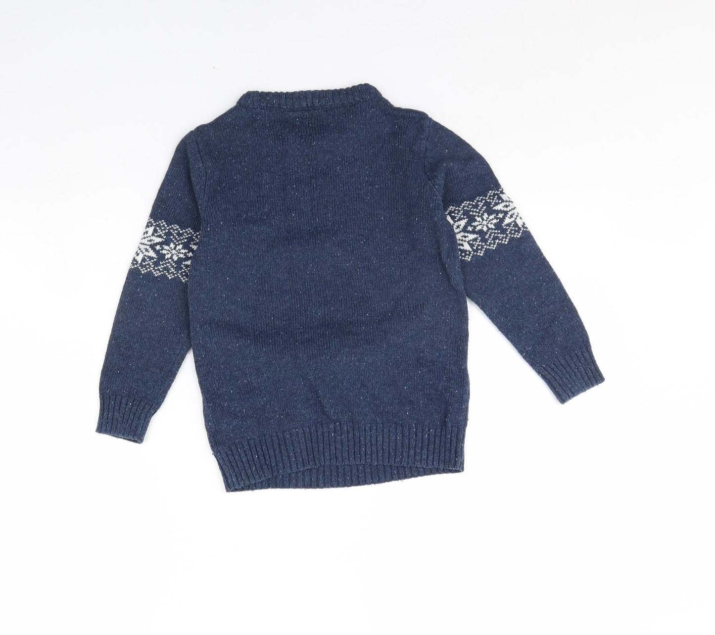 NEXT Boys Blue   Pullover Jumper Size 6 Years  - Christmas jumper