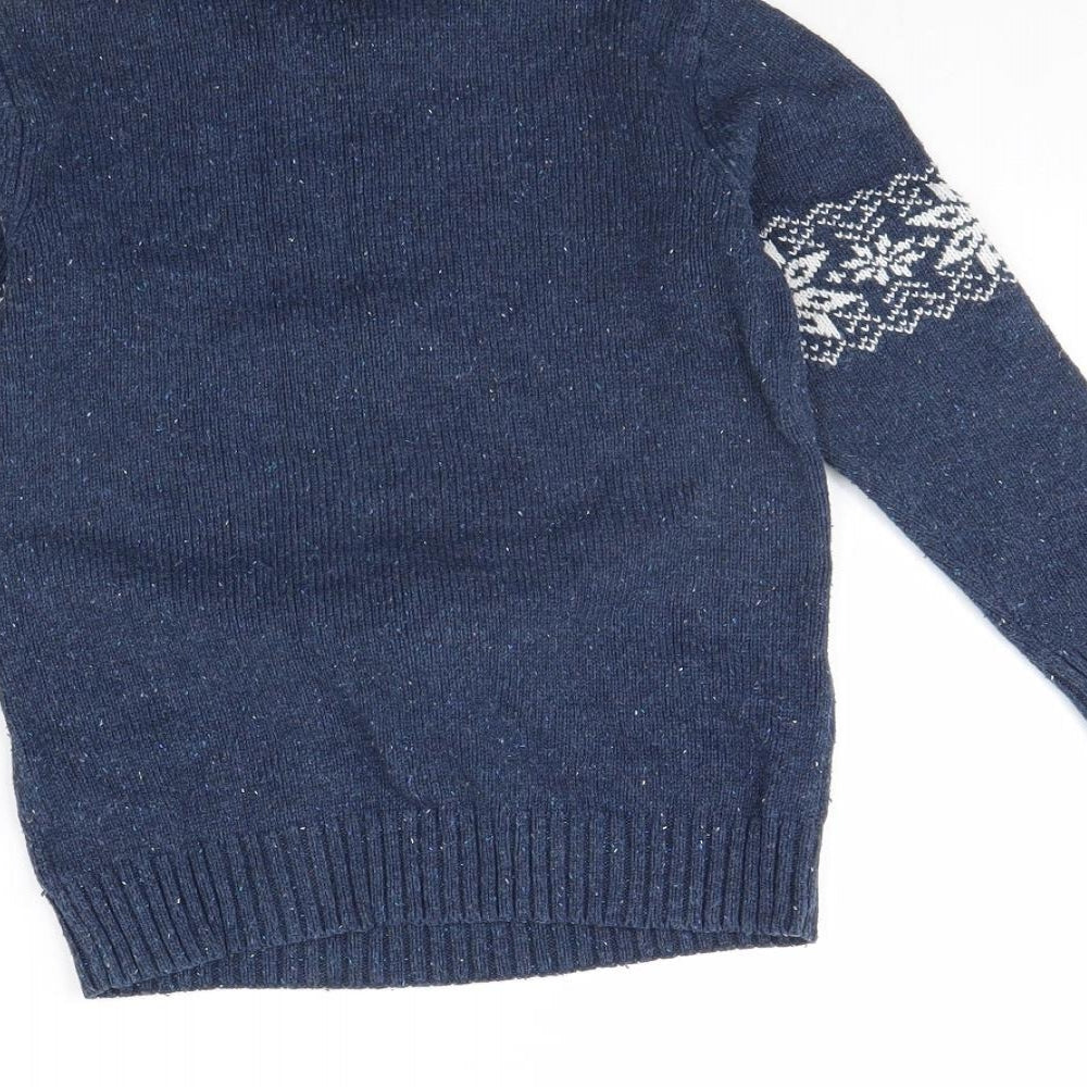 NEXT Boys Blue   Pullover Jumper Size 6 Years  - Christmas jumper