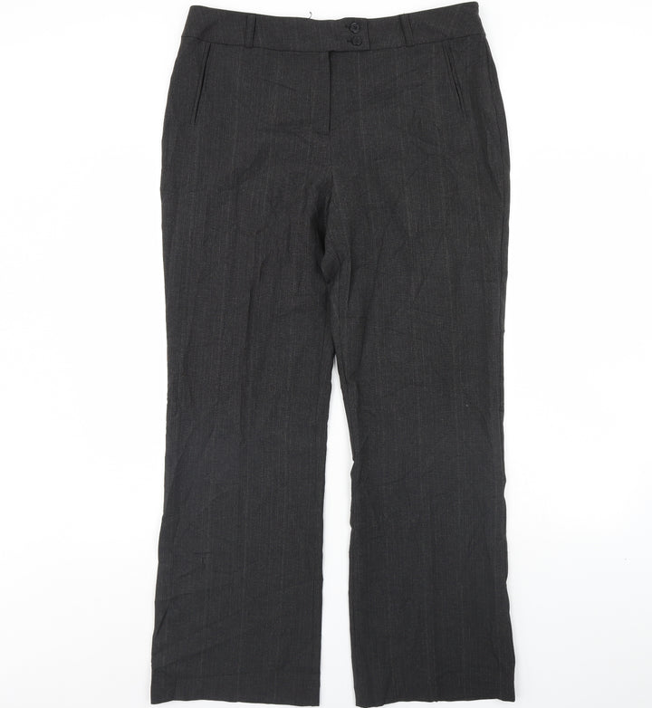 Per Se Womens Grey   Trousers  Size 16 L31 in