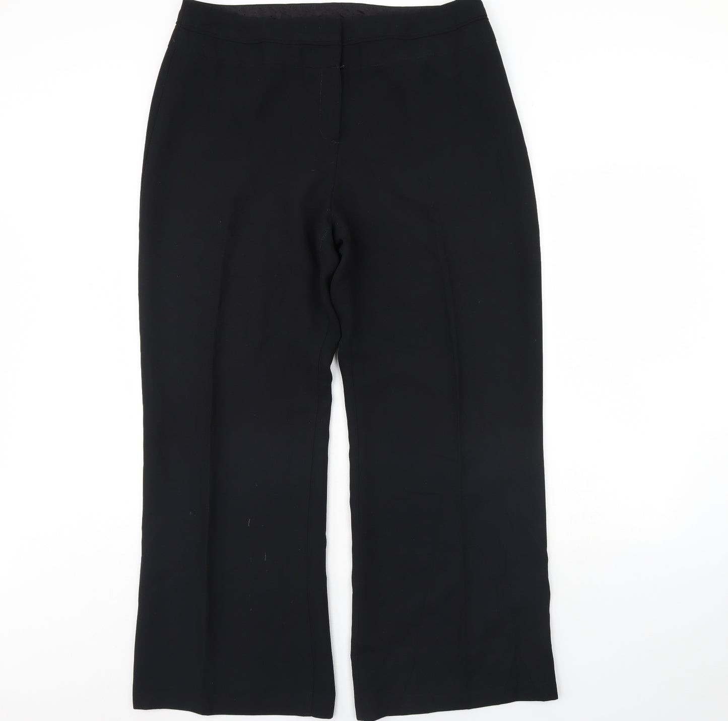 M&S Womens Black   Dress Pants Trousers Size 40 in L32 in