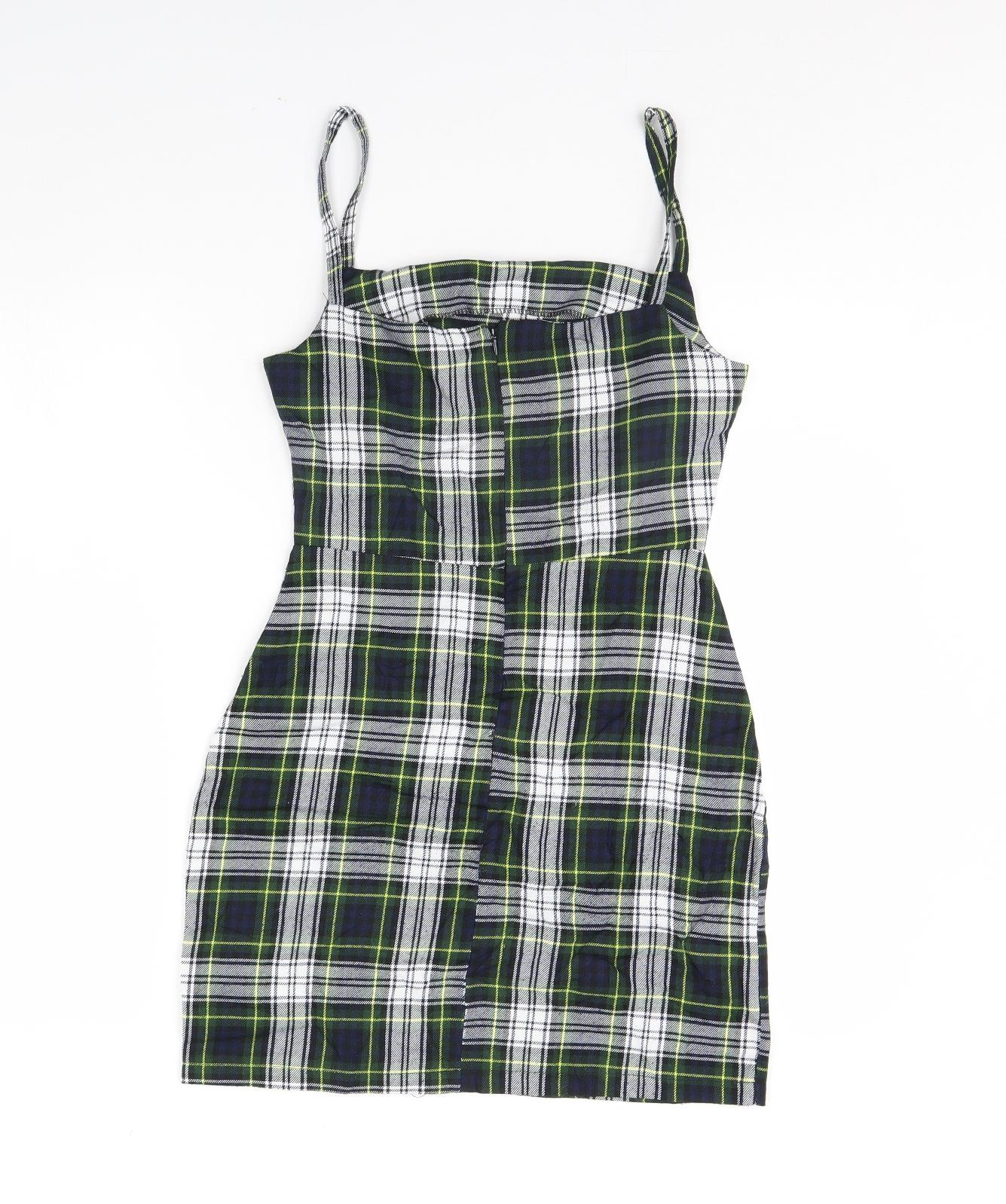 Nasty Gal Womens Red Check  Mini  Size 6