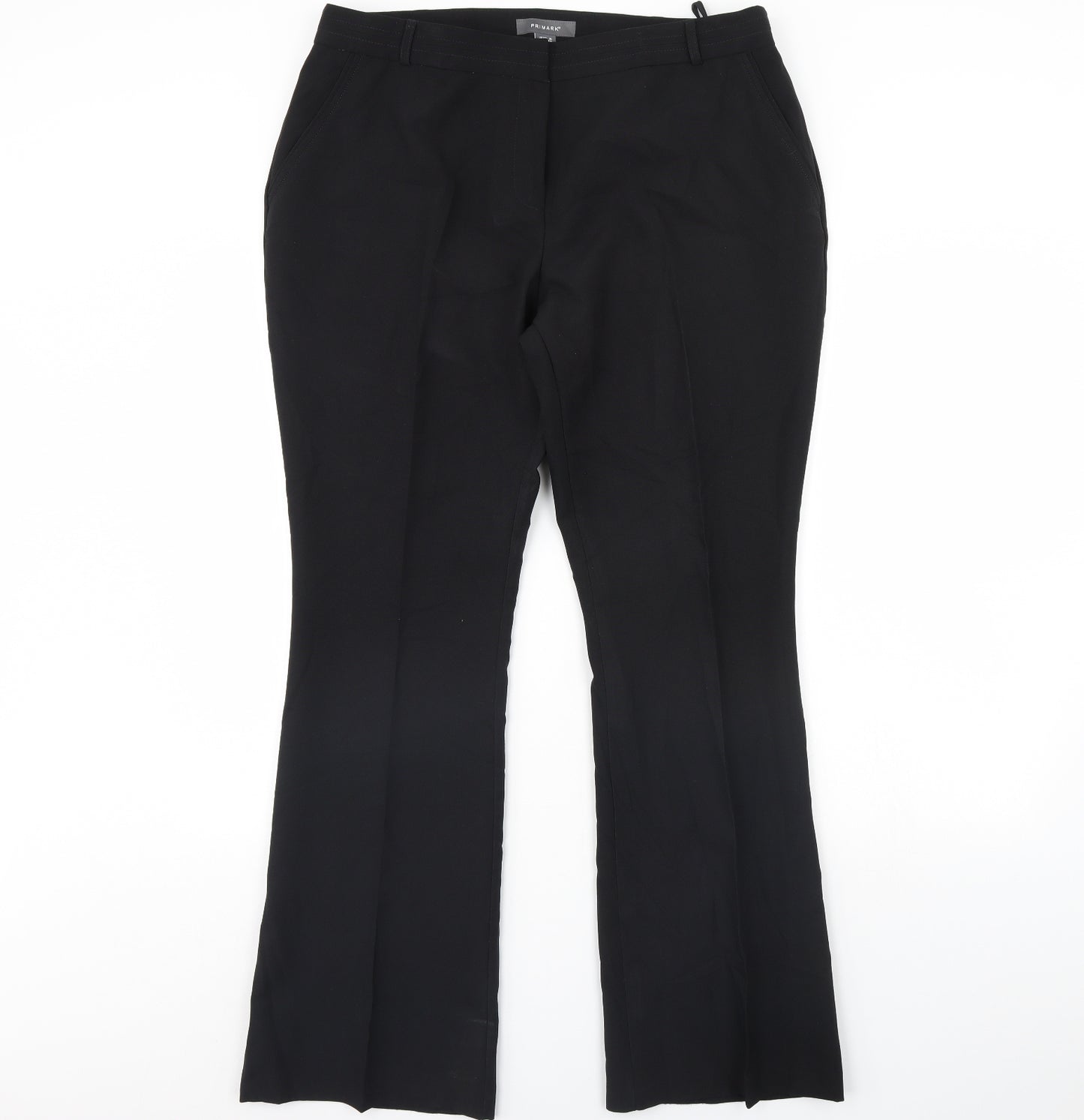 Primark Womens Black   Dress Pants Trousers Size 16 L31 in