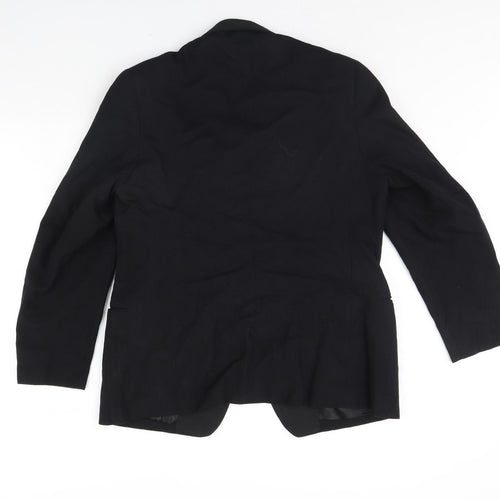 Preworn Mens Black   Jacket Blazer Size 40  - Shoulder Pads