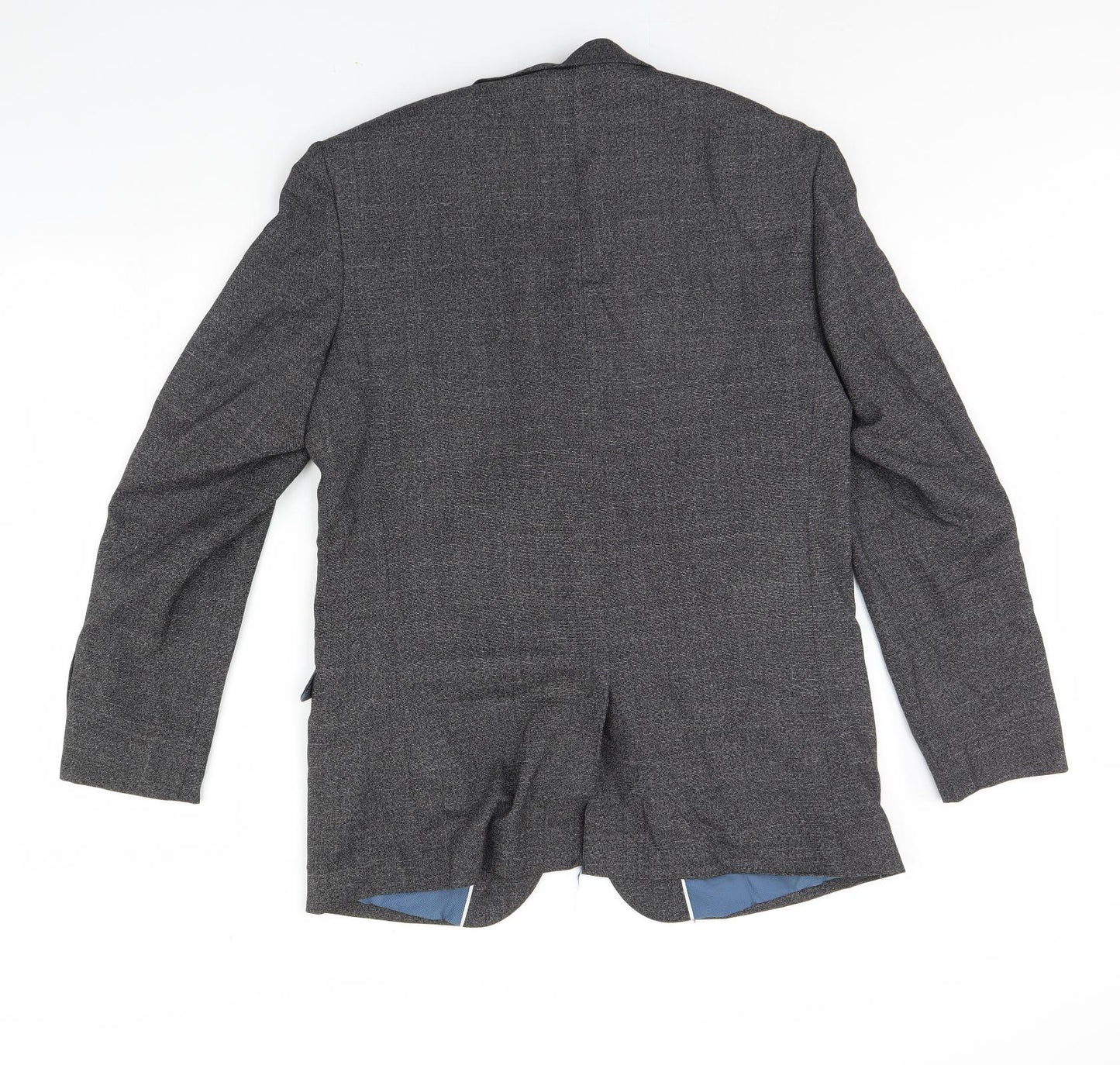 Preworn Mens Grey   Jacket Blazer Size 38  - Shoulder Pads