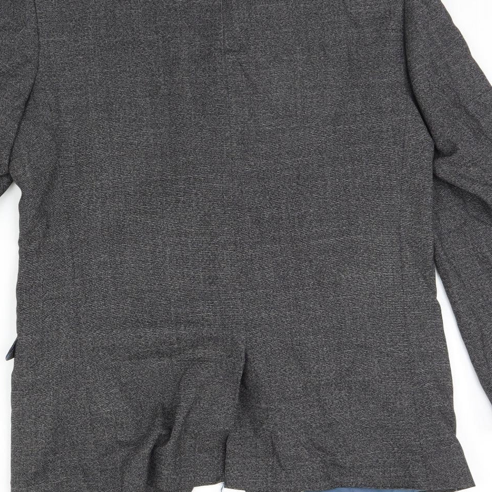 Preworn Mens Grey   Jacket Blazer Size 38  - Shoulder Pads