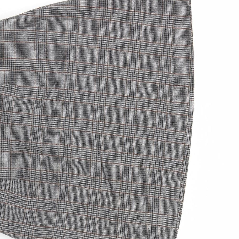 Gap Womens Grey Check  Mini Skirt Size 6