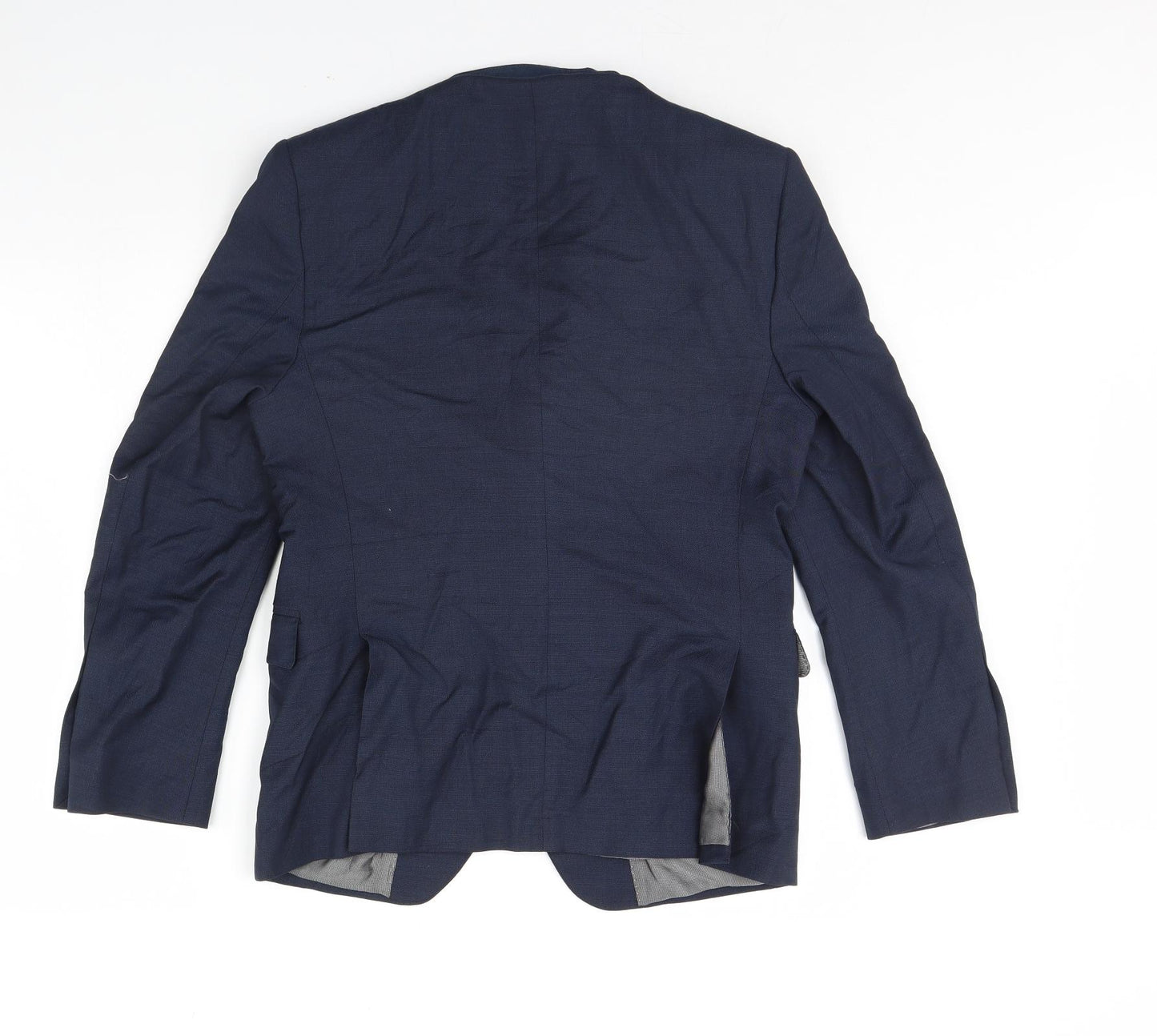 M&S Mens Blue   Jacket Blazer Size 38  - Shoulder Pads