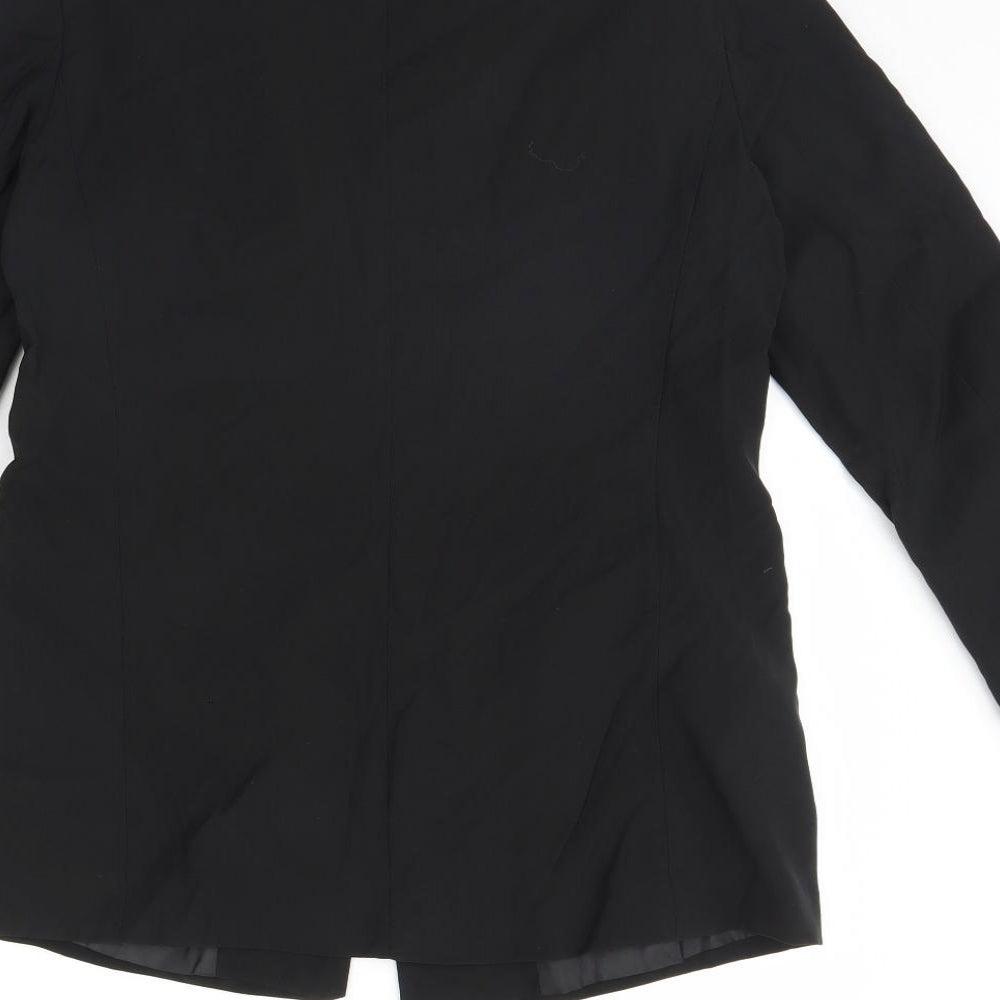 Lipsy Womens Black   Jacket Blazer Size 12  - Shoulder Pads