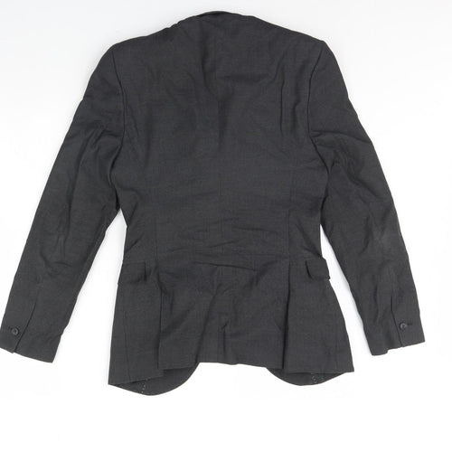 Preworn Mens Grey   Jacket Blazer Size 34  - Shoulder Pads