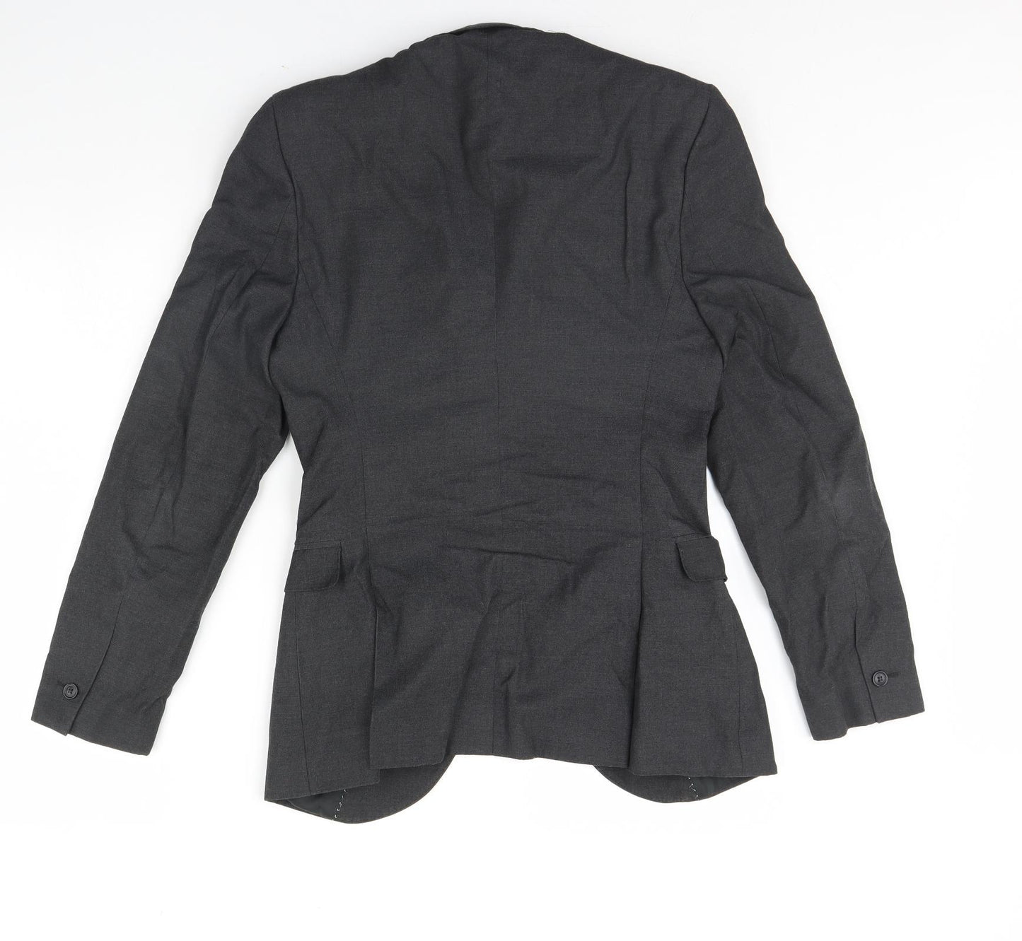 Preworn Mens Grey   Jacket Blazer Size 34  - Shoulder Pads