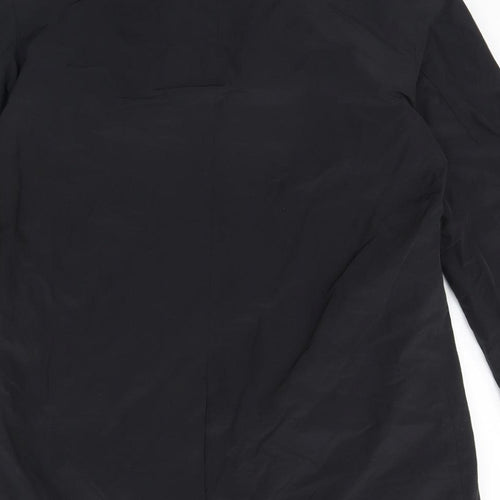 Kangol Mens Black   Overcoat Coat Size M