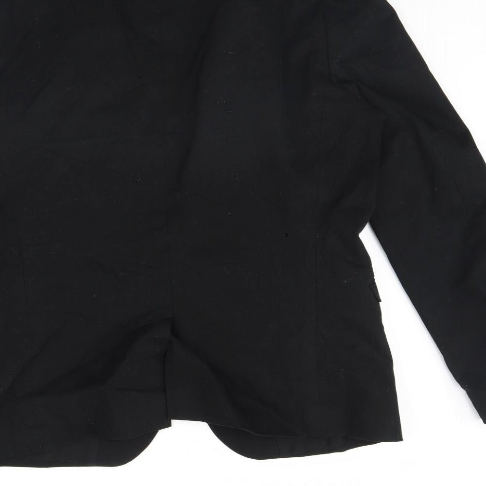 Preworn Mens Black   Jacket Blazer Size 44