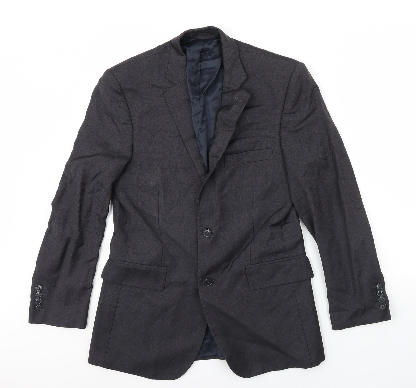 Austin Reed Mens Grey   Jacket Blazer Size 38  - Shoulder Pads