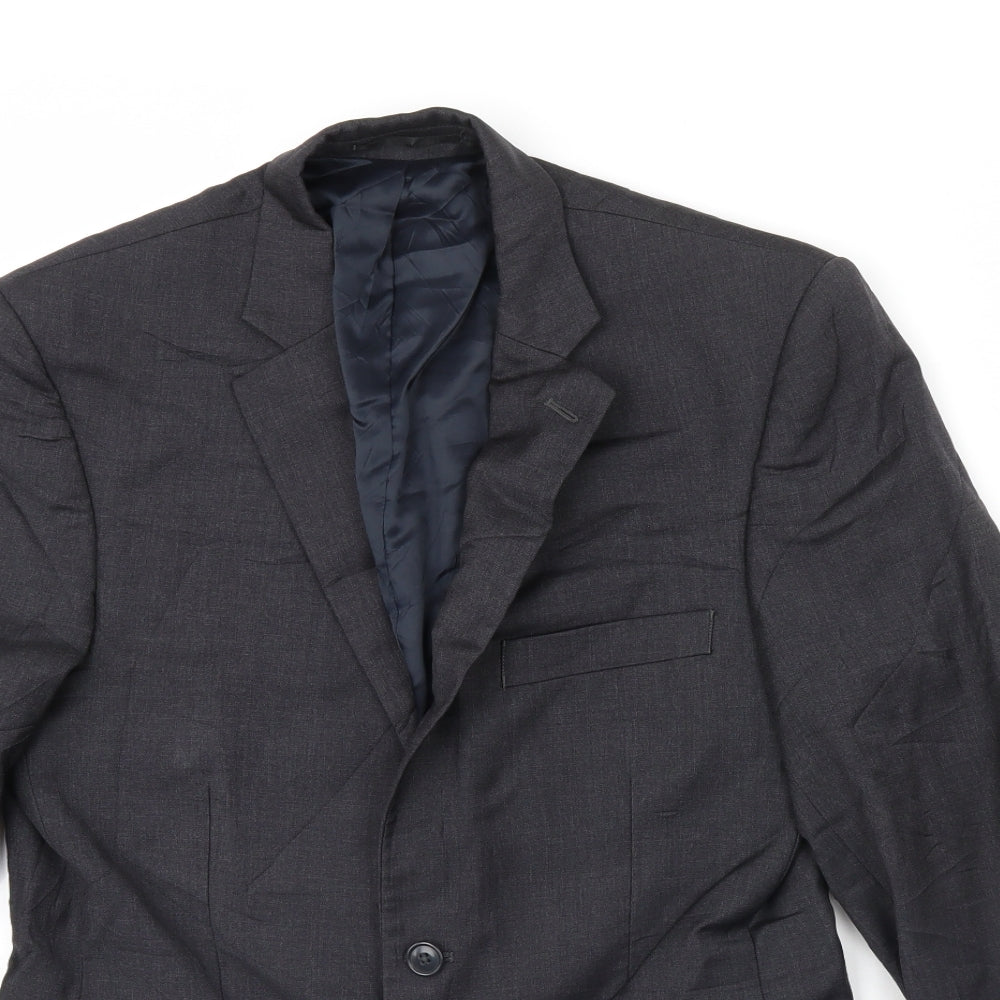 Austin Reed Mens Grey   Jacket Blazer Size 38  - Shoulder Pads