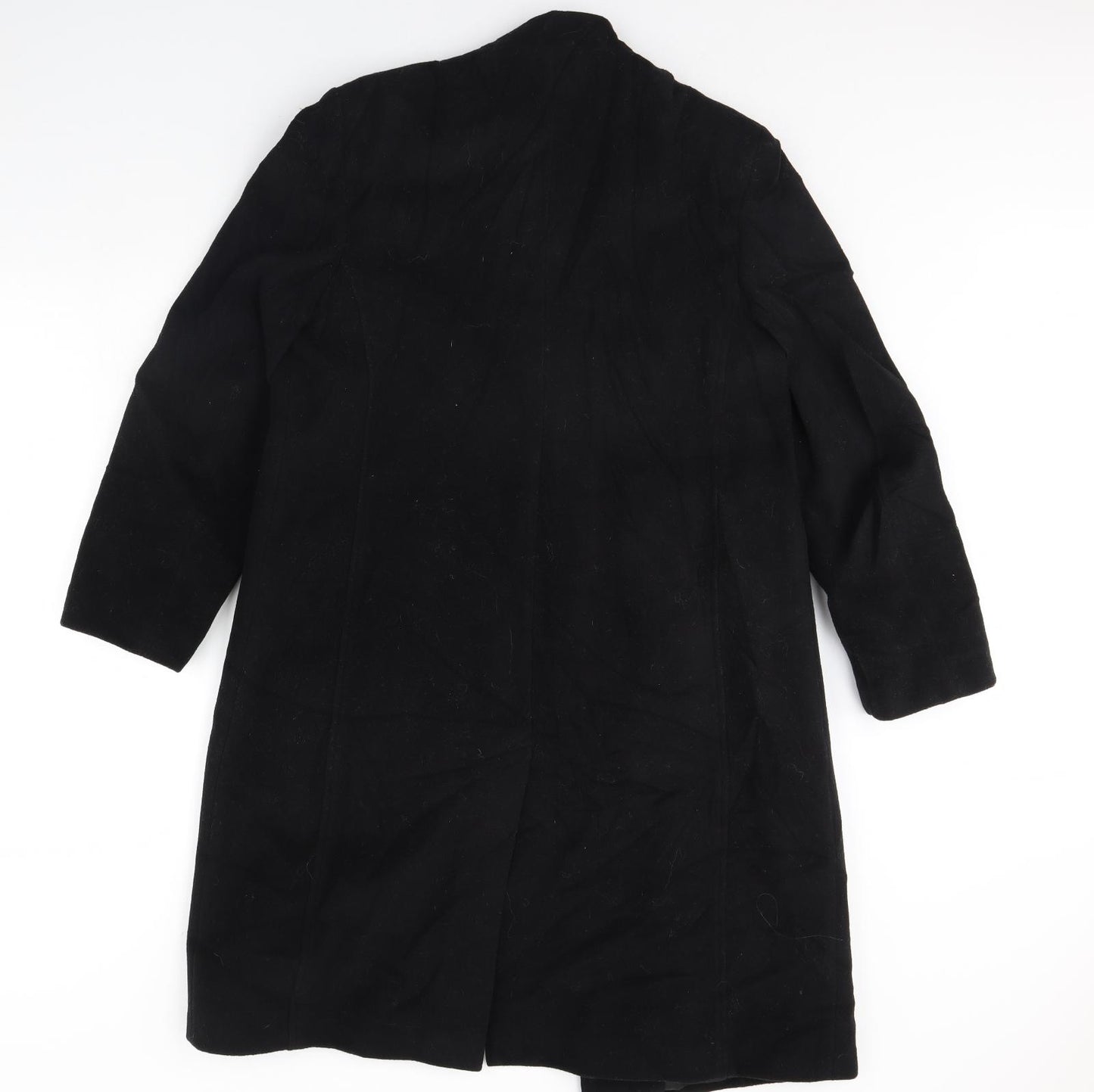 AMARANTO Womens Black   Overcoat Coat Size 16