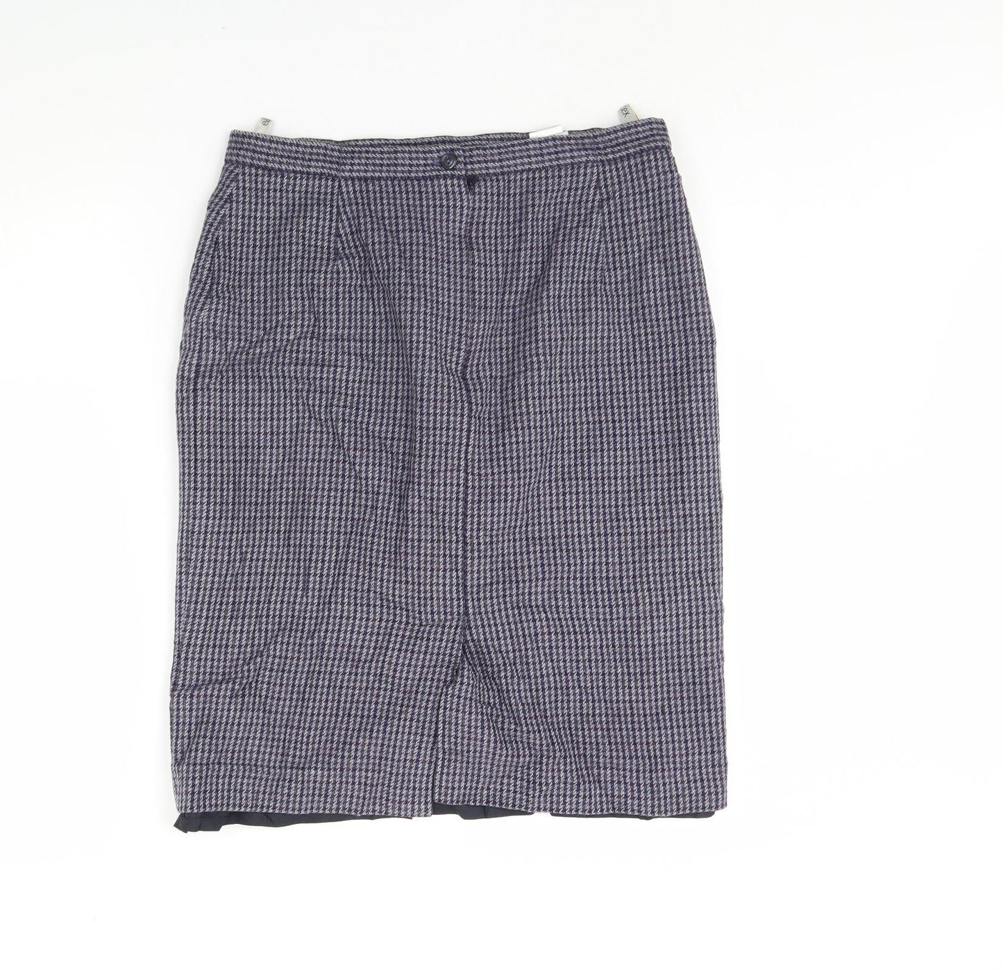 Eastex Womens Blue Herringbone  Straight & Pencil Skirt Size 14