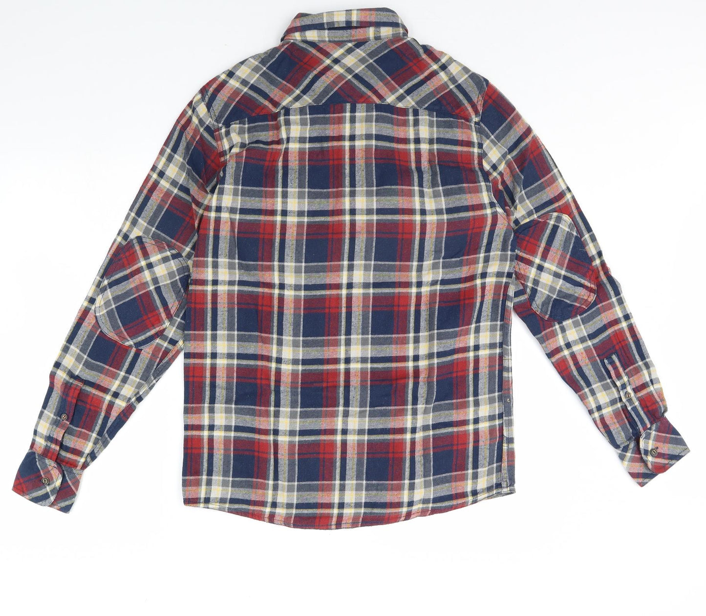 Easy Mens Red Check   Dress Shirt Size M