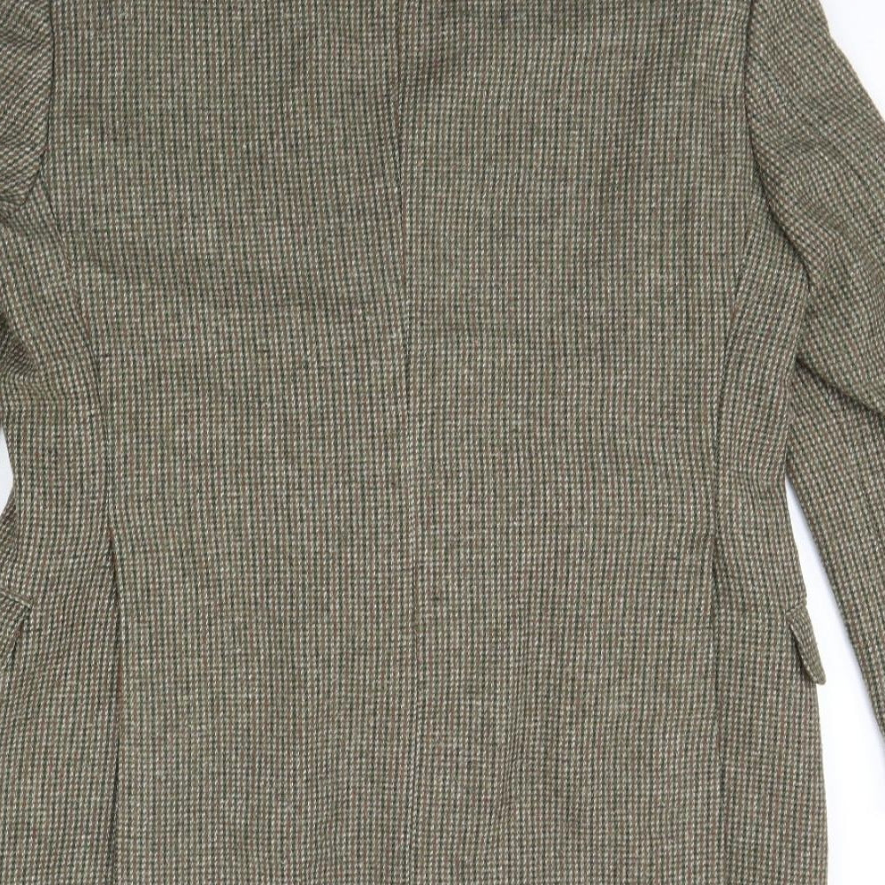 Preworn Mens Green   Jacket Blazer Size 38  - Shoulder Pads