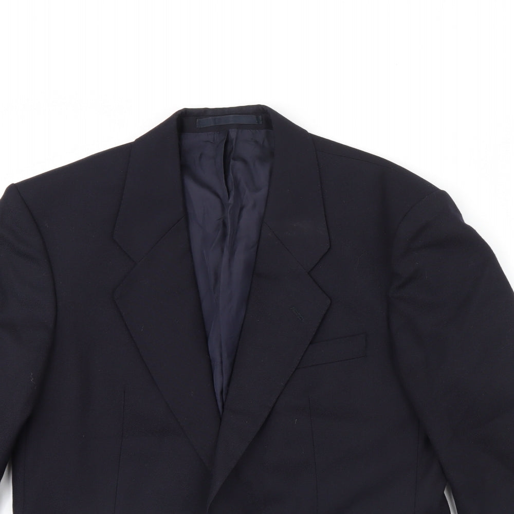 Preworn Mens Blue   Jacket Blazer Size 40  - Shoulder Pads