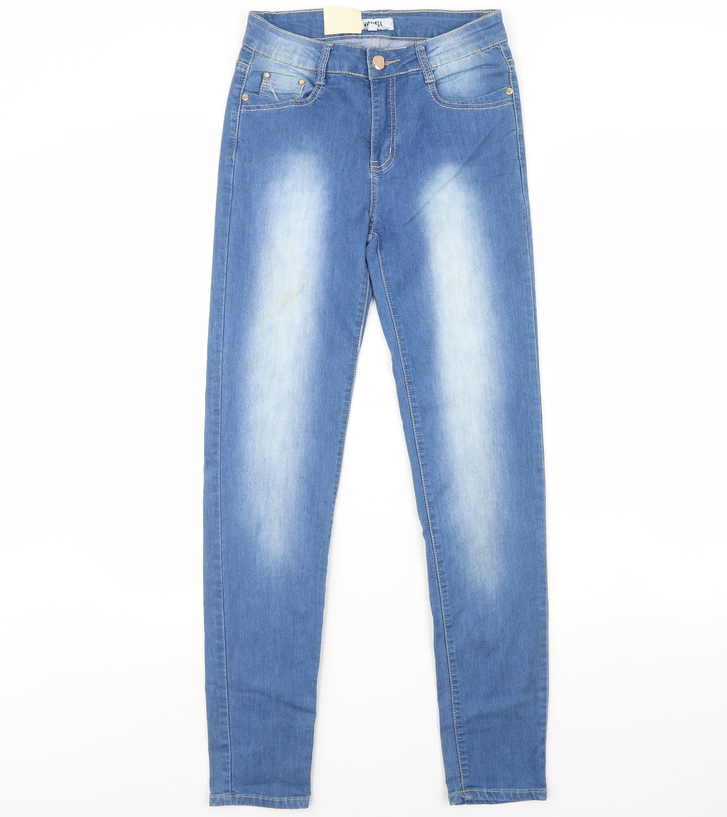 Vavell Womens Blue  Denim Skinny Jeans Size 10 L29 in