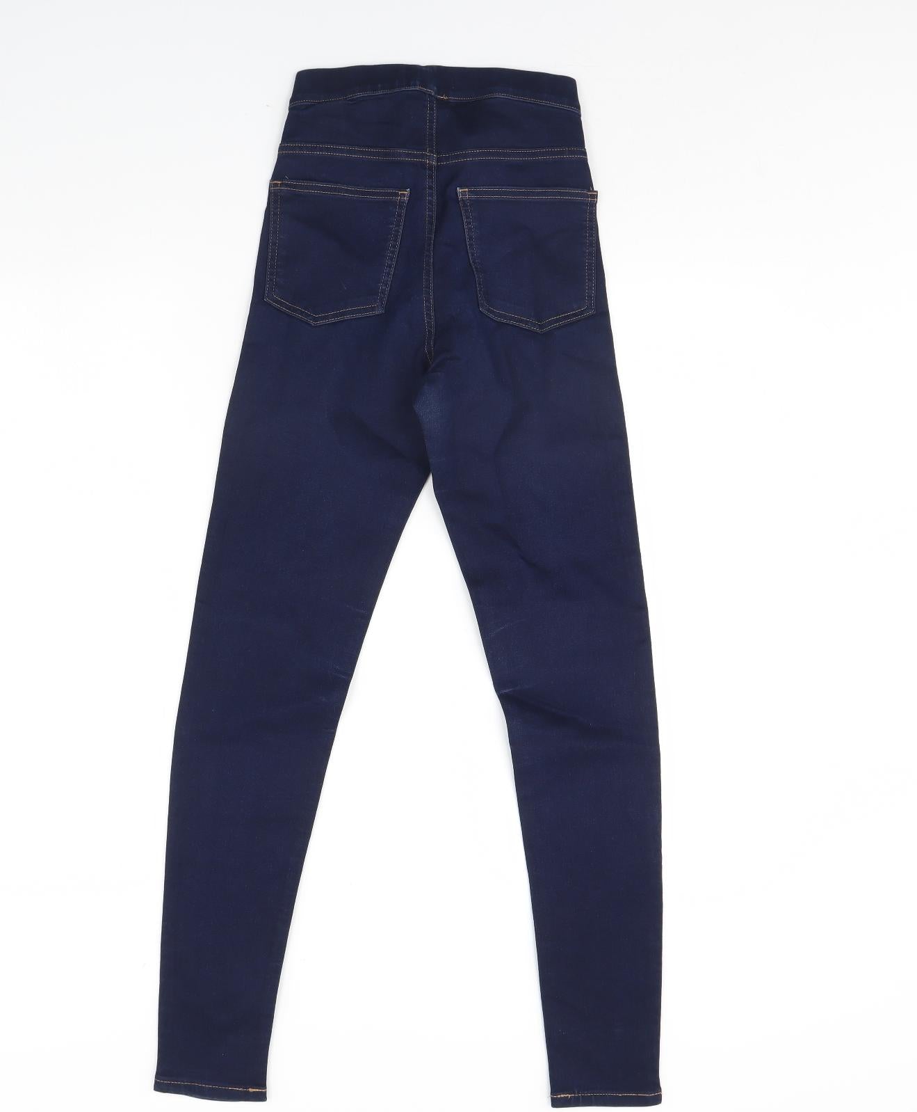 M&S Womens Blue  Denim Jegging Jeans Size 6 L28 in