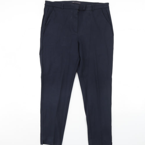 M&S Womens Blue   Dress Pants Trousers Size 16 L30 in