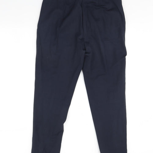 M&S Womens Blue   Dress Pants Trousers Size 16 L30 in