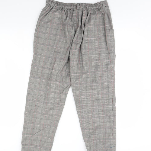Preworn Womens Beige Check  Trousers  Size 30 in L28 in
