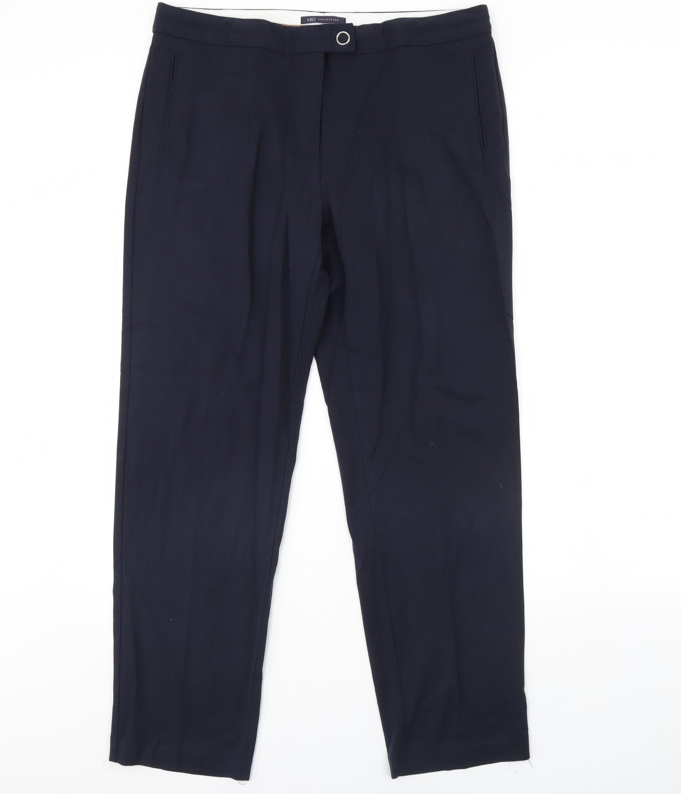 m&s Womens Blue   Dress Pants Trousers Size 16 L31 in
