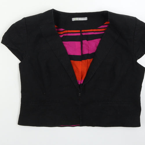 Marks and Spencer Womens Black   Overcoat Blazer Size 16
