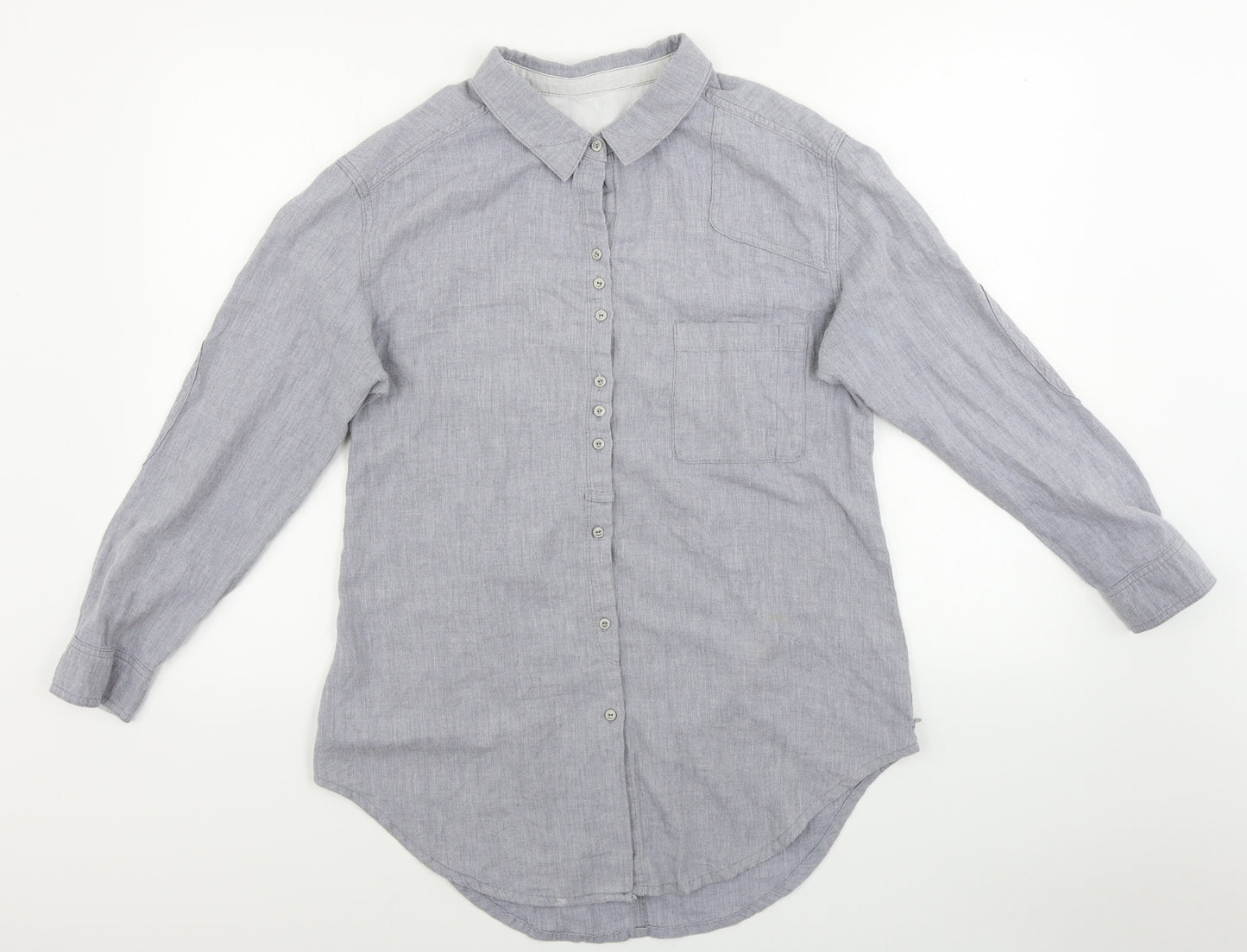 WRAP Womens Grey   Basic Button-Up Size 12
