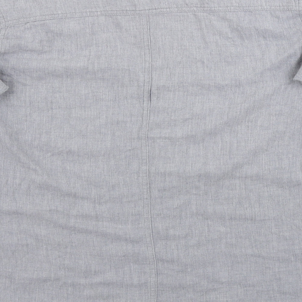 WRAP Womens Grey   Basic Button-Up Size 12