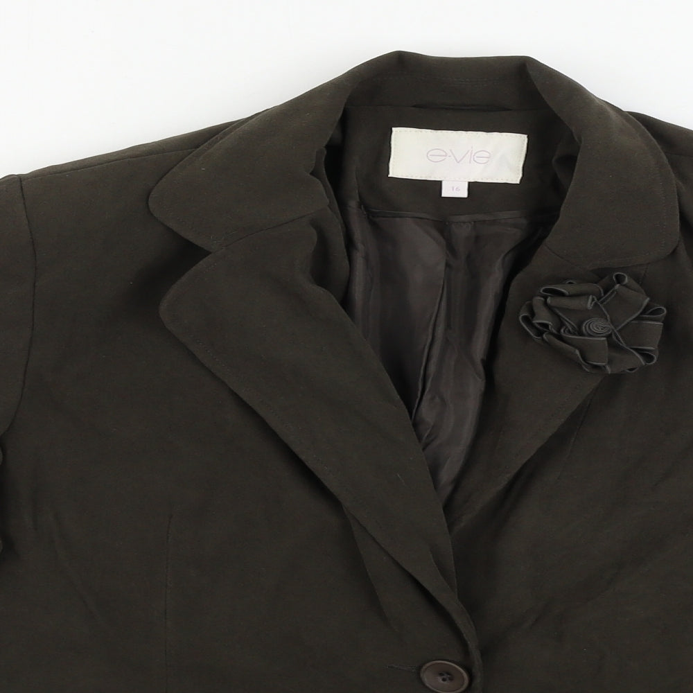 EVIE      Womens Brown   Jacket Blazer Size 16