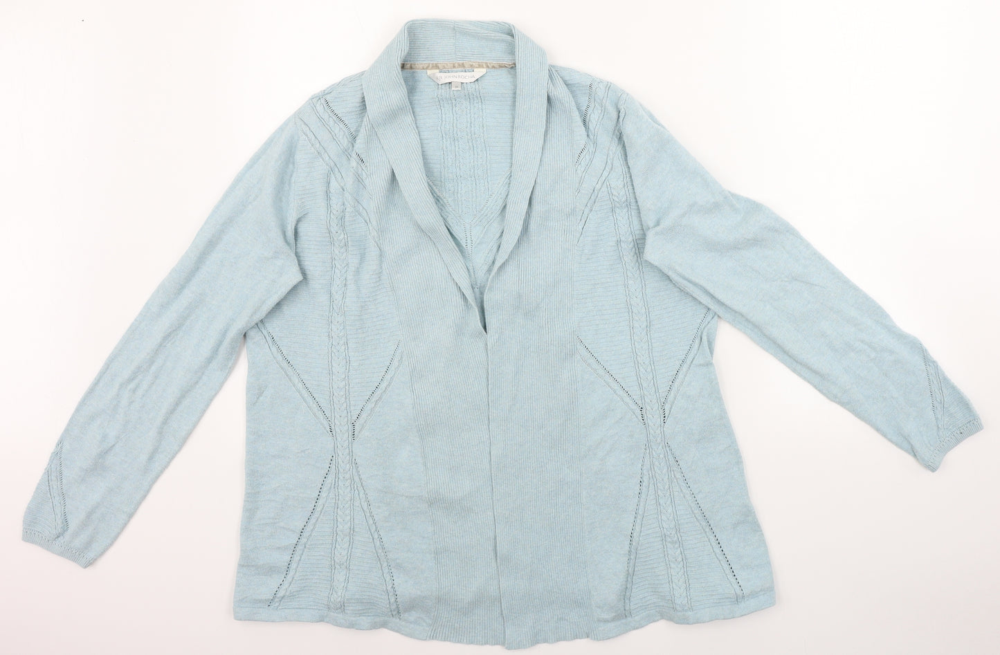 RJR.John Rocha Womens Blue   Cardigan Jumper Size 16
