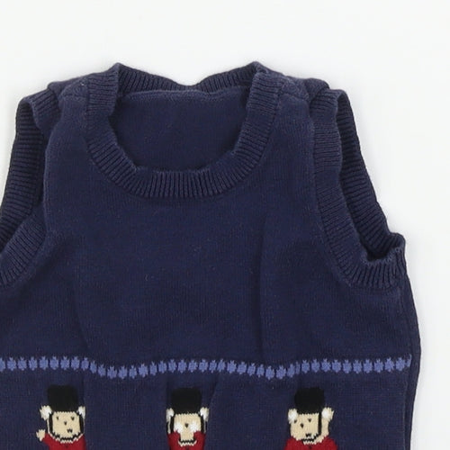 Mother Care Baby Blue Geometric  Jacket  Size 3-6 Months