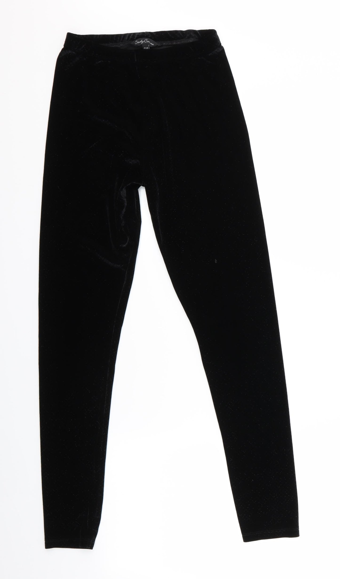 Candy Couture Girls Black Argyle/Diamond  Jegging Trousers Size 12-13 Years - Candy Couture velvet sparkly