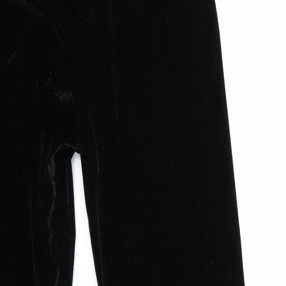 Candy Couture Girls Black Argyle/Diamond  Jegging Trousers Size 12-13 Years - Candy Couture velvet sparkly
