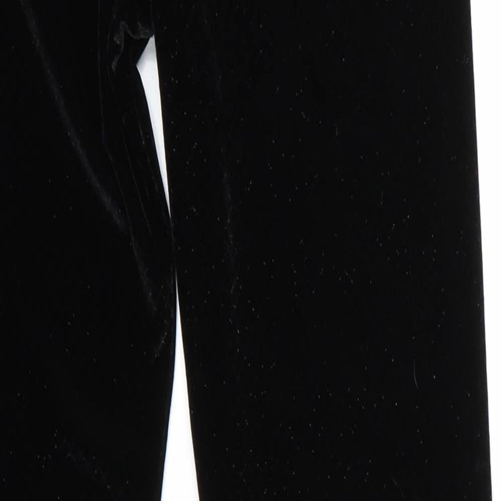 Candy Couture Girls Black Argyle/Diamond  Jegging Trousers Size 12-13 Years - Candy Couture velvet sparkly