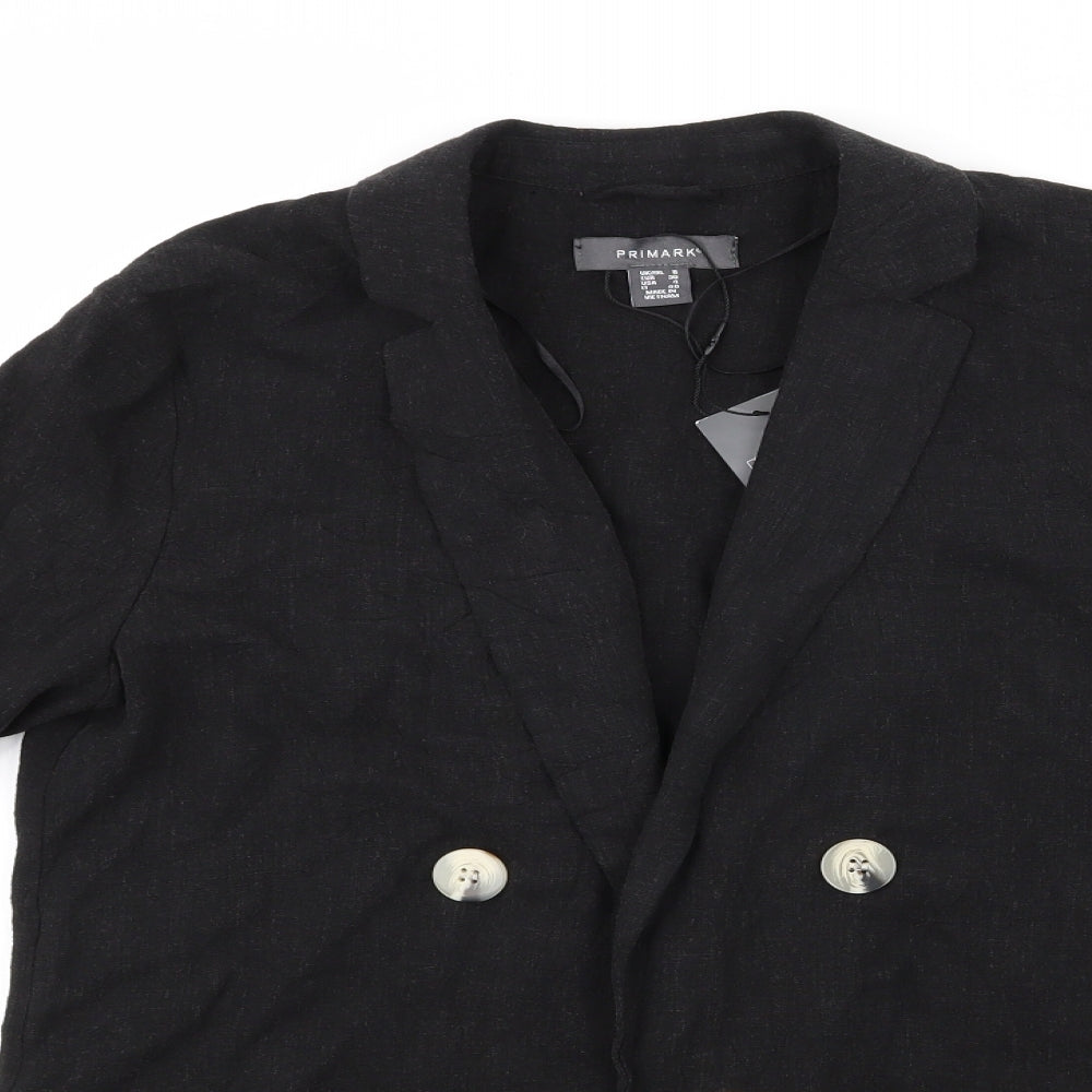 Primarm Womens Black   Jacket Blazer Size 8  - Primark Jacket