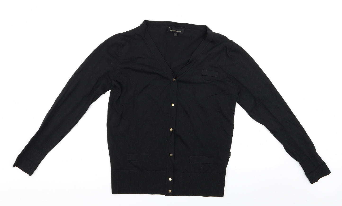 incorporatewear Womens Black   Cardigan Jumper Size M  - Incorporatewear