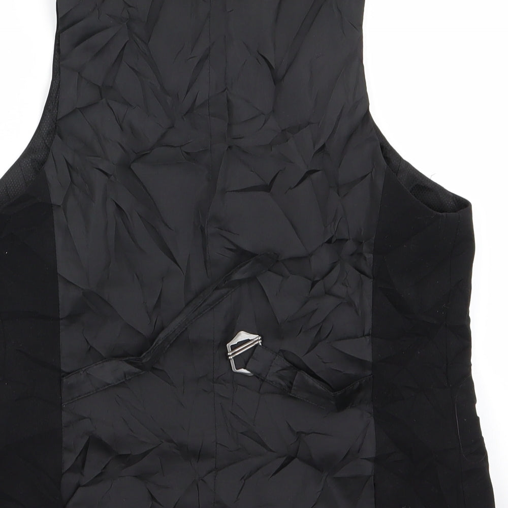 H&M Womens Black   Jacket Waistcoat Size 8  - H&M Waistcoat
