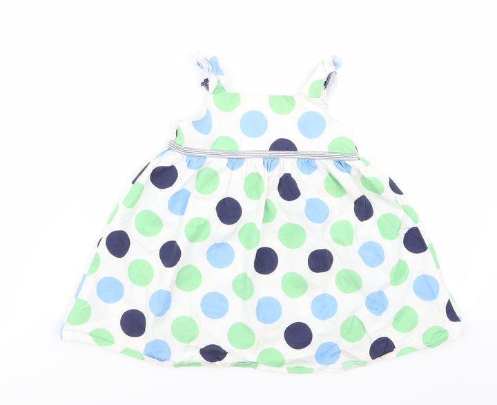 Cherokee Girls Multicoloured Polka Dot Pinafore/Dungaree Dress Size 18 Months - Cherokee Pinafore Dress Toddler