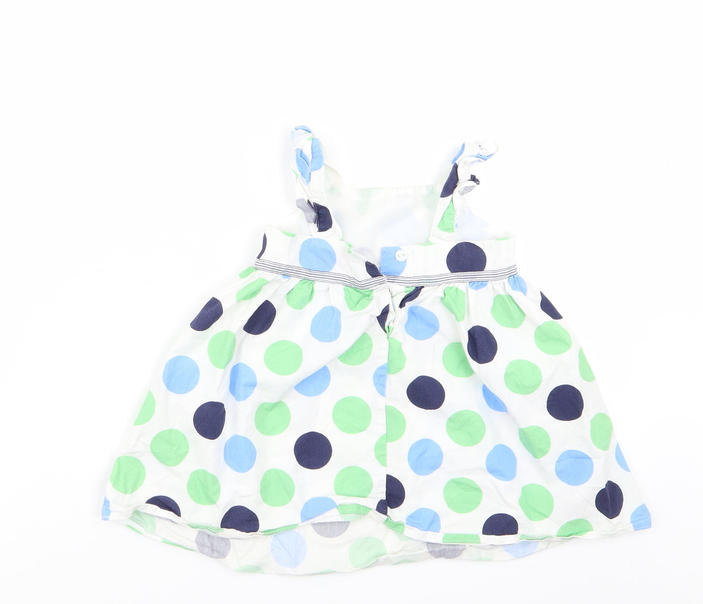 Cherokee Girls Multicoloured Polka Dot  Pinafore/Dungaree Dress  Size 18 Months  - Cherokee Pinafore Dress Toddler