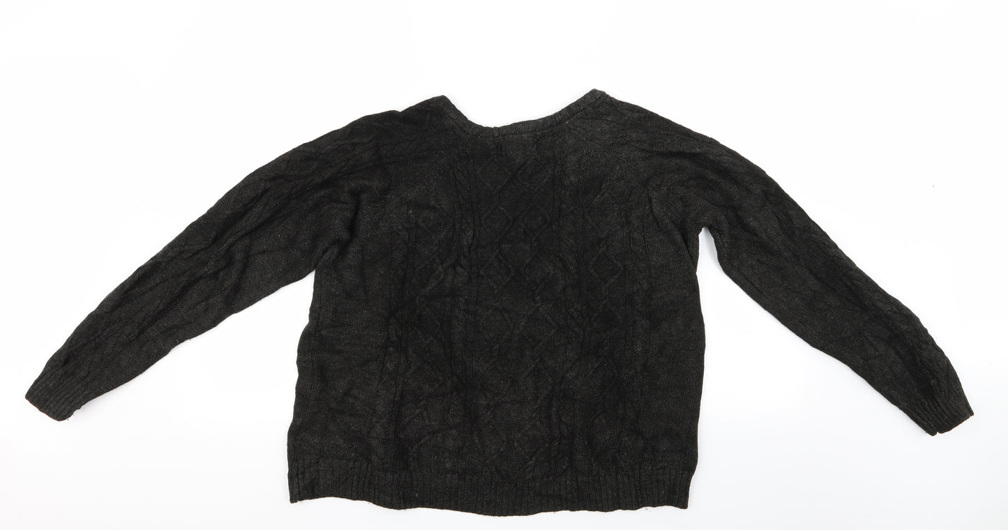 George Mens Black   Pullover Jumper Size L  - George Jumper
