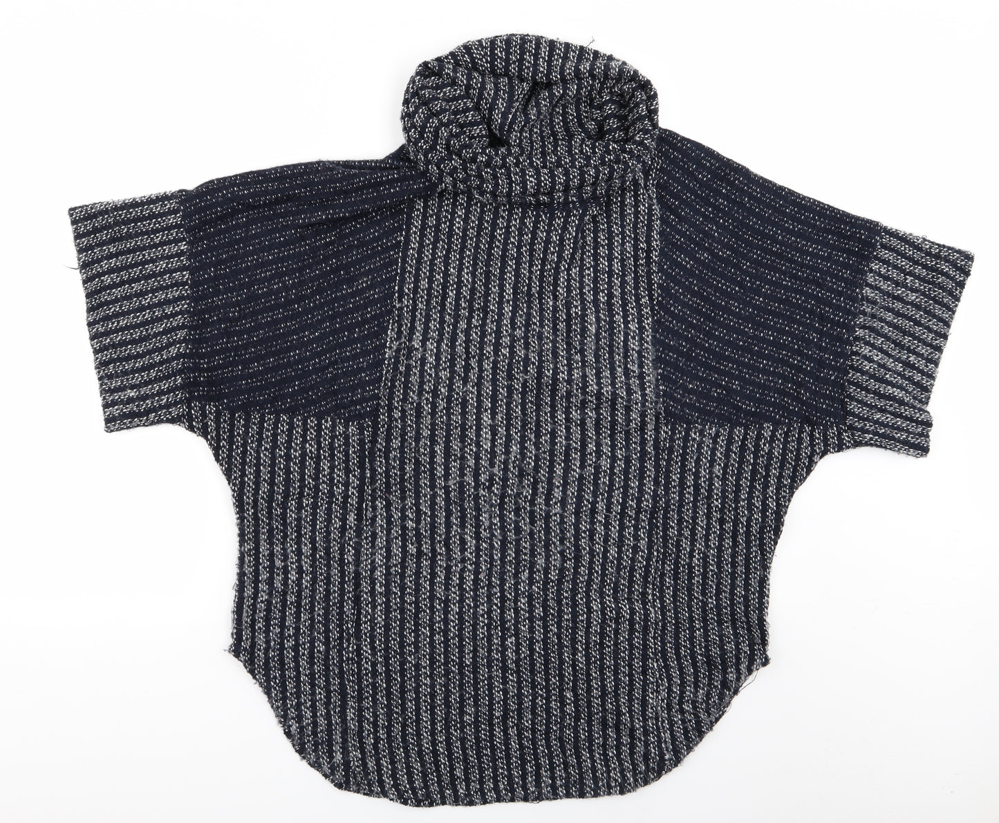 Stock Shop Womens Blue Striped  Pullover Jumper Size S  - Stock Shop Cowl Sweater