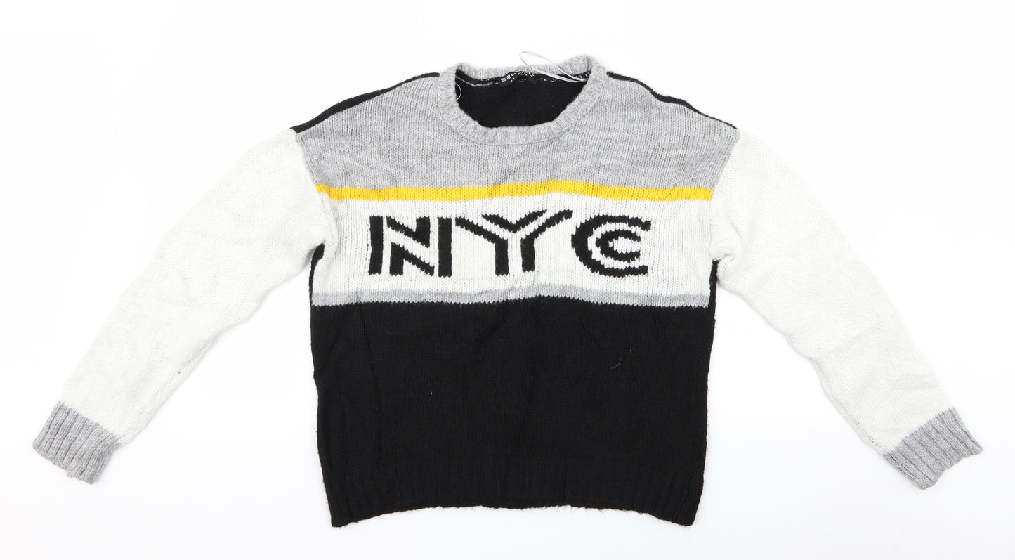 Select Womens Multicoloured   Pullover Jumper Size 8  - Select NYC Logo