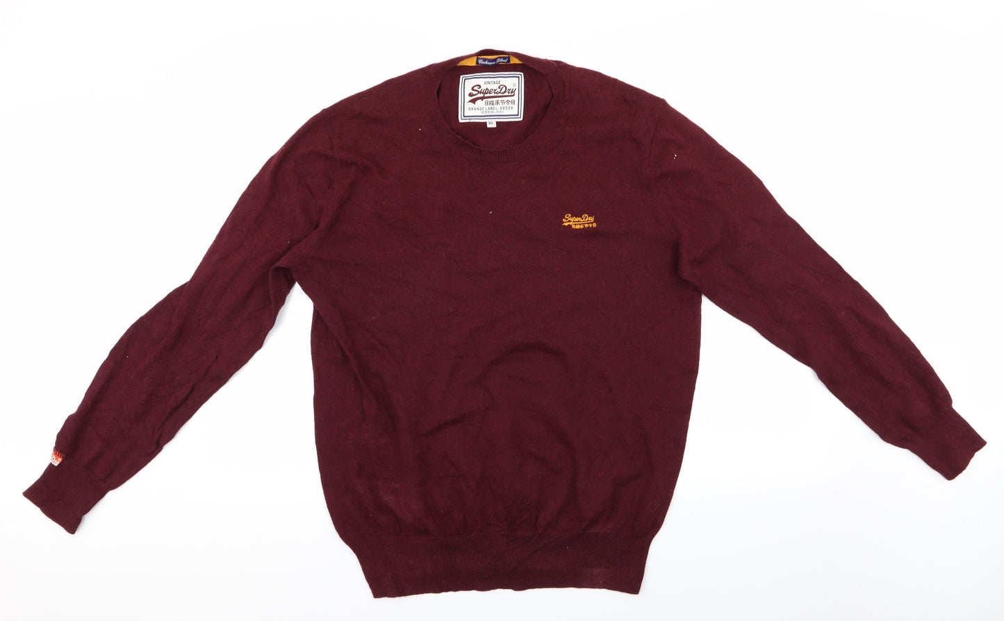 Superdry Mens Purple   Pullover Jumper Size XL  - Superdry Sweater