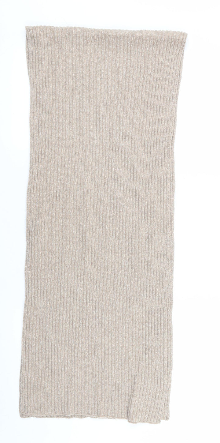 Preworn Womens Beige Scarf - Glittery