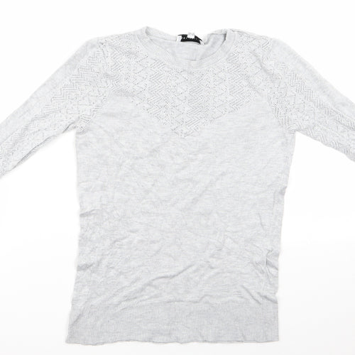 Warehouse Womens Grey   Pullover Jumper Size 6  - Warehouse